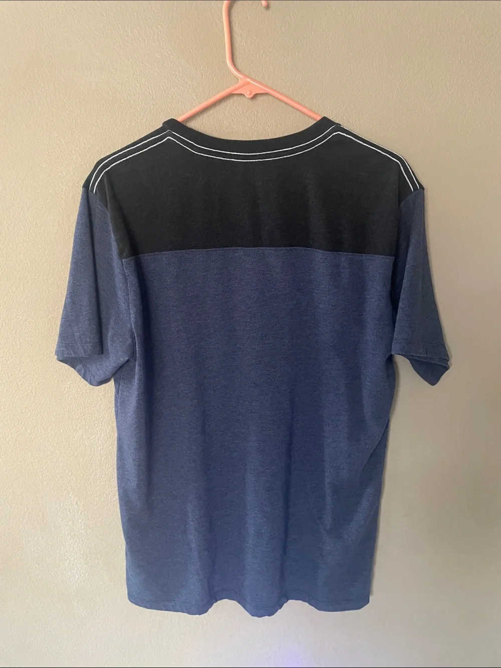 True Religion Navy and Black Short-Sleeve Logo Tee